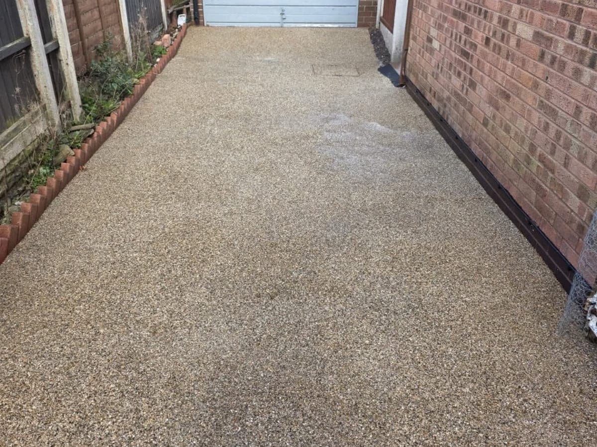 Restored driveway and path surface