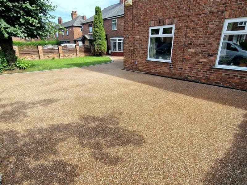 Restored exterior surface on a property