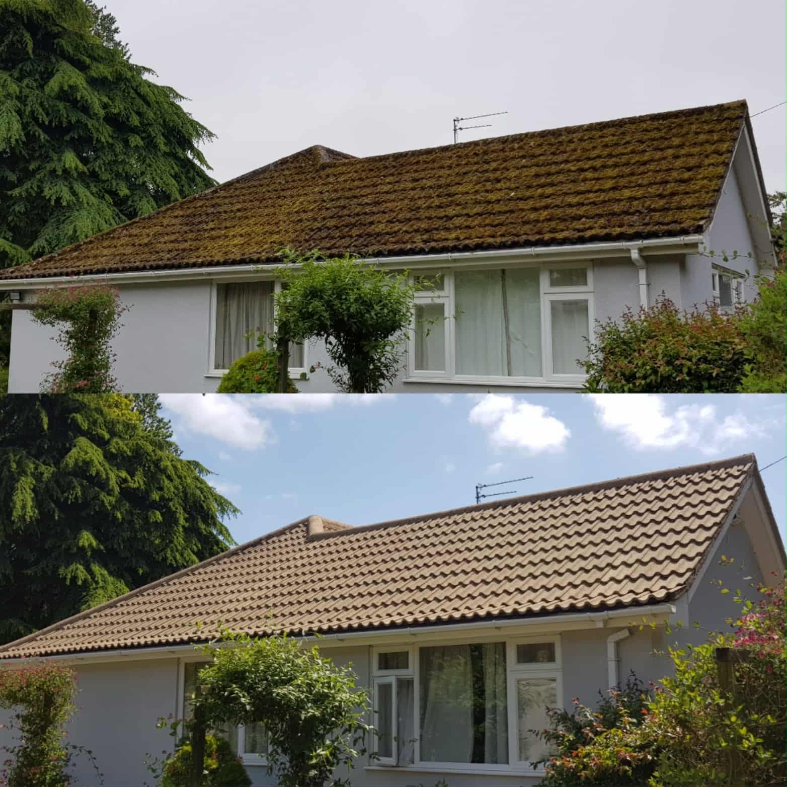 Bungalow before and after cleaning in Greystones Wicklow